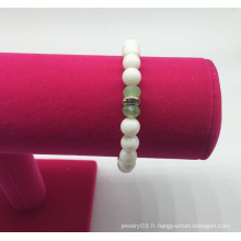Bracelet en perles de verre avec perles (XBL13554)